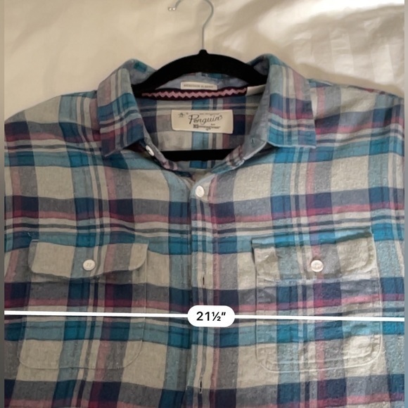 Penguin Flannel Heritage Slim‎ Fit Size L - Picture 9 of 10